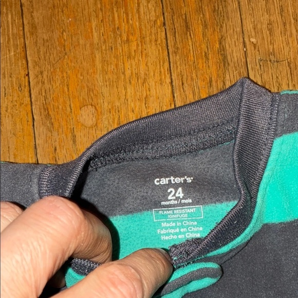 Kids Striped and Patterned One Piece Footed Pajamas - Picture 7 of 13